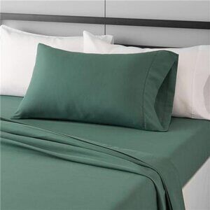 Twin XL Microfiber Bed Sheet Set Emerald Green Soft Wrinkle Free Deep Pocket